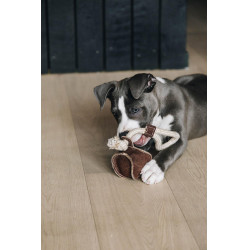 Giocattolo per cane Cotton Rope Baseball Kentucky Marrone