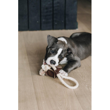 Giocattolo per cane Cotton Rope Baseball Kentucky Marrone
