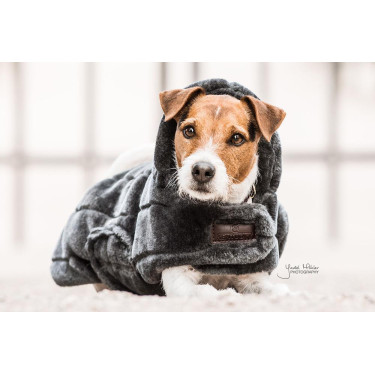 Giacca per cani in pelliccia sintetica Kentucky Grigio Giacca per cani in pelliccia sintetica Kentucky Grigio