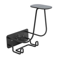 Porta Casco con Gancio in Acciaio Grooming Deluxe by Kentucky Nero Porta Casco con Gancio in Acciaio Grooming Deluxe by Kentucky Nero