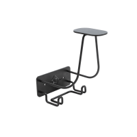 Porta Casco con Gancio in Acciaio Grooming Deluxe by Kentucky Nero Porta Casco con Gancio in Acciaio Grooming Deluxe by Kentucky Nero