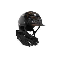 Porta Casco con Gancio in Acciaio Grooming Deluxe by Kentucky Nero