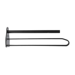 Porta sella in metallo con supporto per sottosella Grooming Deluxe by Kentucky Nero