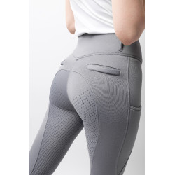 Pantaloni termici da donna Mira con fondo integrale Horze Lega Grigio