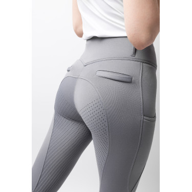 Pantaloni termici da donna Mira con fondo integrale Horze Lega Grigio