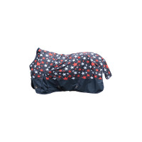 Coperta highneck HKM Norwich 600D fodera liscia Corallo / nero Rosso Coperta highneck HKM Norwich 600D fodera liscia Corallo / nero Rosso
