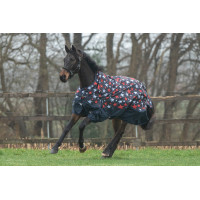 Coperta highneck HKM Norwich 600D fodera liscia Corallo / nero Rosso Coperta highneck HKM Norwich 600D fodera liscia Corallo / nero Rosso