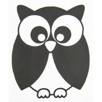 Toppa termoadesiva gufo HKM Nero ps film