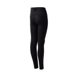 Leggings termici da bambino Horze Dea con grip completo Caviale nero Leggings termici da bambino Horze Dea con grip completo Caviale nero