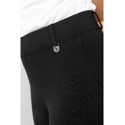 Leggings termici da bambino Horze Dea con grip completo Caviale nero Leggings termici da bambino Horze Dea con grip completo Caviale nero