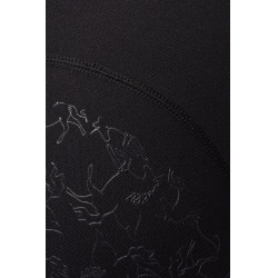 Leggings termici da bambino Horze Dea con grip completo Caviale nero Leggings termici da bambino Horze Dea con grip completo Caviale nero