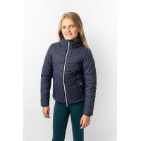 Giacca da equitazione imbottita per bambini Horze Astrid Blu polare Blu marino Giacca da equitazione imbottita per bambini Horze Astrid Blu polare Blu marino