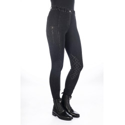 Pantaloni da donna Harbour Island Denim con rinforzi in silicone HKM Nero Pantaloni da donna Harbour Island Denim con rinforzi in silicone HKM Nero
