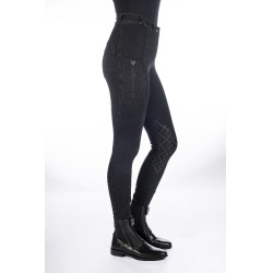 Pantaloni da donna Harbour Island Denim con rinforzi in silicone HKM Nero Pantaloni da donna Harbour Island Denim con rinforzi in silicone HKM Nero