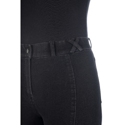 Pantaloni da donna Harbour Island Denim con rinforzi in silicone HKM Nero Pantaloni da donna Harbour Island Denim con rinforzi in silicone HKM Nero