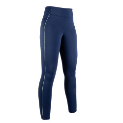 Leggings Equilibrio Style con fondo interamente in silicone HKM Blu scuro