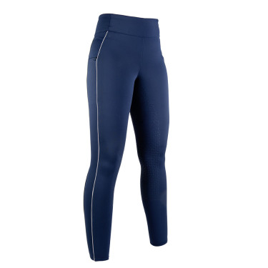 Leggings Equilibrio Style con fondo interamente in silicone HKM Blu scuro