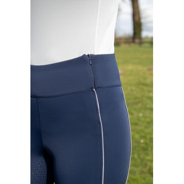 Leggings Equilibrio Style con fondo interamente in silicone HKM Blu scuro