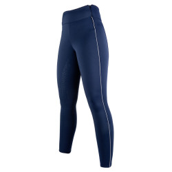Leggings Equilibrio Style con fondo interamente in silicone HKM Blu scuro