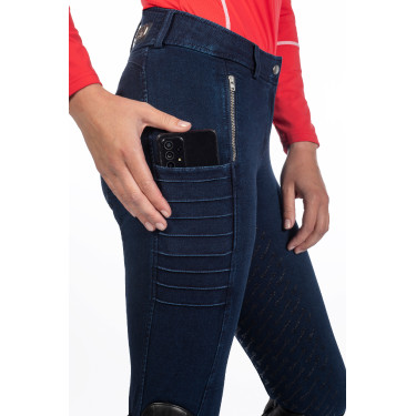 Pantaloni da donna Aruba Denim con fondo 1/1 in silicone HKM Pantaloni da donna Aruba Denim con fondo 1/1 in silicone HKM