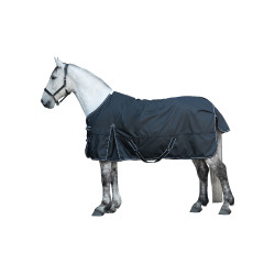 Coperta da paddock Premium HKM 1680D 200g fodera liscia Nero