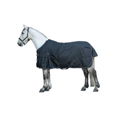 Coperta da paddock Premium HKM 1680D 200g fodera liscia Nero