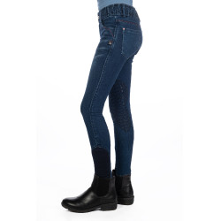 Pantaloni da bambino Aymee Denim con rinforzi in silicone HKM Blu scuro