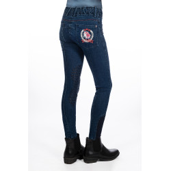 Pantaloni da bambino Aymee Denim con rinforzi in silicone HKM Blu scuro