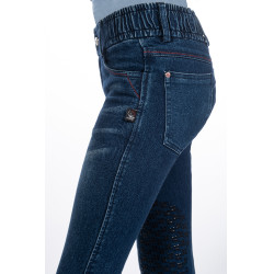 Pantaloni da bambino Aymee Denim con rinforzi in silicone HKM Blu scuro
