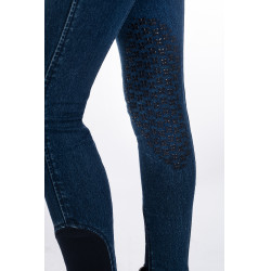 Pantaloni da bambino Aymee Denim con rinforzi in silicone HKM Blu scuro