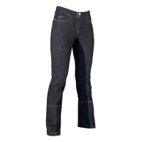 Pantaloni Jodhpur Miss Blink fondo integrale Alos HKM Jeans blu / blu scuro Pantaloni Jodhpur Miss Blink fondo integrale Alos HKM Jeans blu / blu scuro