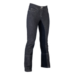 Pantaloni Jodhpur Miss Blink fondo integrale Alos HKM Jeans blu / blu scuro Pantaloni Jodhpur Miss Blink fondo integrale Alos HKM Jeans blu / blu scuro