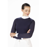 Polo da concorso Monaco maniche lunghe HKM Blu scuro Polo da concorso Monaco maniche lunghe HKM Blu scuro