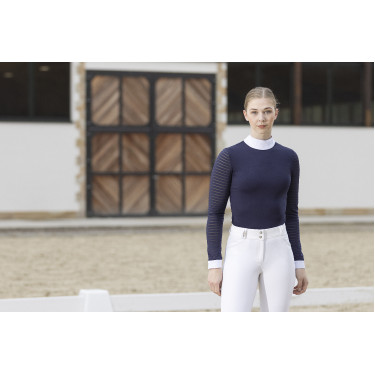 Polo da concorso Monaco maniche lunghe HKM Polo da concorso Monaco maniche lunghe HKM