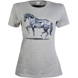 T-shirt Grafico Cavallo HKM Grigio chiaro / mélange