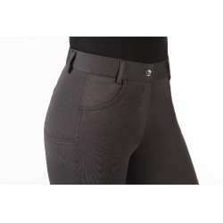 Pantaloni Emma con grip integrale in silicone HKM Grigio scuro Pantaloni Emma con grip integrale in silicone HKM Grigio scuro