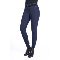 Pantaloni Equine Sports Style con fondo integrale in silicone HKM Blu scuro Pantaloni Equine Sports Style con fondo integrale in silicone HKM Blu scuro