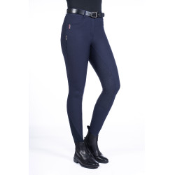 Pantaloni Equine Sports Style con fondo integrale in silicone HKM Blu scuro Pantaloni Equine Sports Style con fondo integrale in silicone HKM Blu scuro
