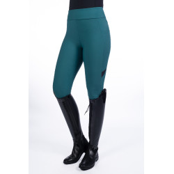 Leggings Port Royal con fondo in silicone integrale HKM Petrolio Blu Leggings Port Royal con fondo in silicone integrale HKM Petrolio Blu