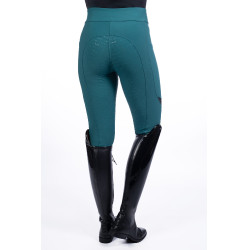 Leggings Port Royal con fondo in silicone integrale HKM Petrolio Blu Leggings Port Royal con fondo in silicone integrale HKM Petrolio Blu