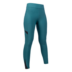 Leggings Port Royal con fondo in silicone integrale HKM Petrolio Blu Leggings Port Royal con fondo in silicone integrale HKM Petrolio Blu