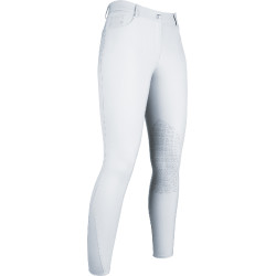Pantaloni Sunshine Competition con rinforzi in silicone HKM Bianco