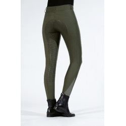 Pantaloni Lea con fondo integrale in silicone HKM Verde scuro