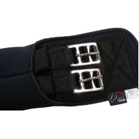 Cinghia in softoprene con elastico HKM Nero Cinghia in softoprene con elastico HKM Nero