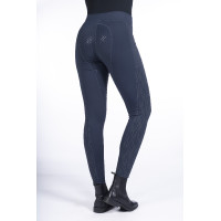 Leggings Flow Reflective con fondo interamente in silicone HKM Blu scuro Leggings Flow Reflective con fondo interamente in silicone HKM Blu scuro