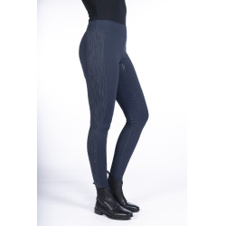 Leggings Flow Reflective con fondo interamente in silicone HKM Blu scuro Leggings Flow Reflective con fondo interamente in silicone HKM Blu scuro