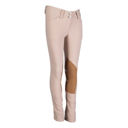 Pantaloni Jodhpur Hunter Kids II con rinforzi in Alos HKM Naturale scuro Beige Pantaloni Jodhpur Hunter Kids II con rinforzi in Alos HKM Naturale scuro Beige