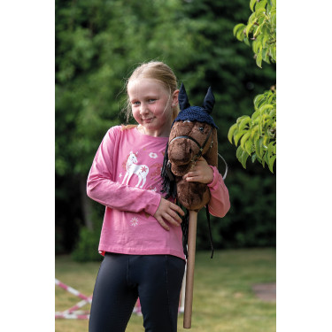 Cuffia anti-mosche Hobby Horsing HKM Blu scuro