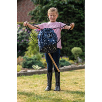 Borsa per il trasporto Hobby Horsing HKM Blu navy stelle Borsa per il trasporto Hobby Horsing HKM Blu navy stelle