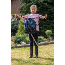 Borsa per il trasporto Hobby Horsing HKM Blu navy stelle